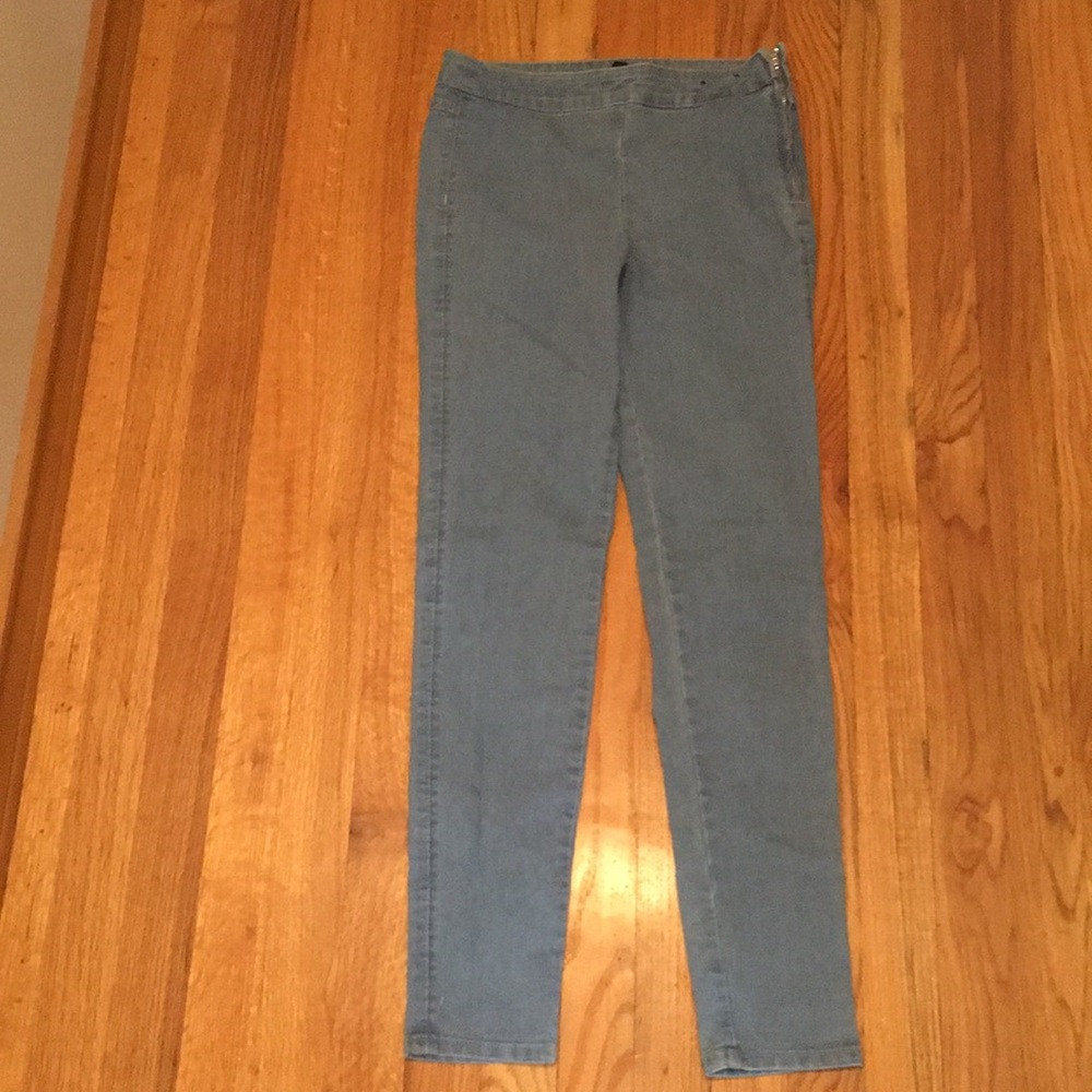 blue high rise jeans